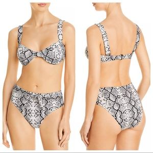 SOLD‼️AQUA underwire top and high waist bikini NWOT